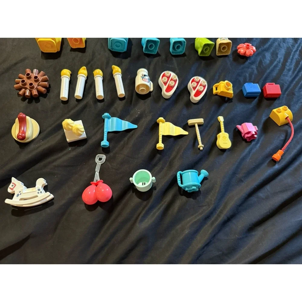 Lego Duplo Accessories Trash Can Guitar Misc Lot Of 40